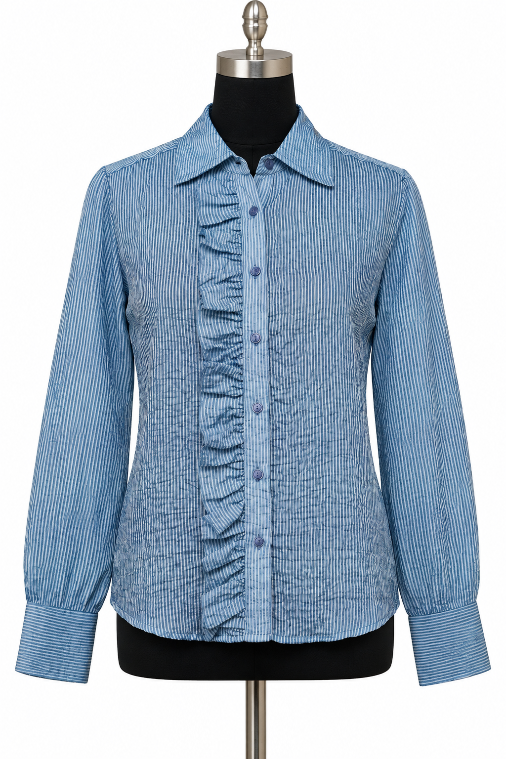 Striped Ruffle Shirt