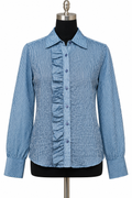 Striped Ruffle Shirt