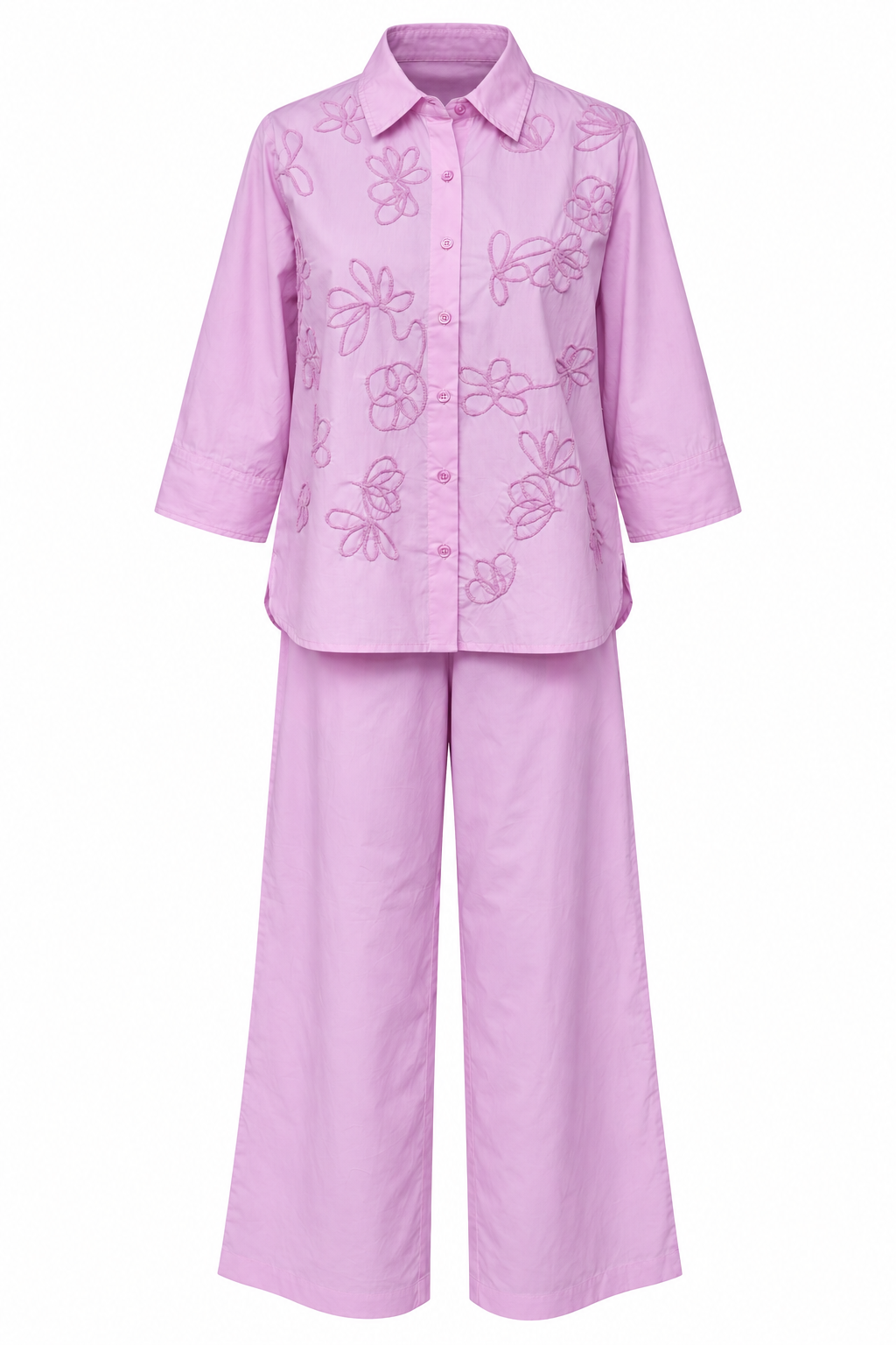 Pink Floral Cord Set