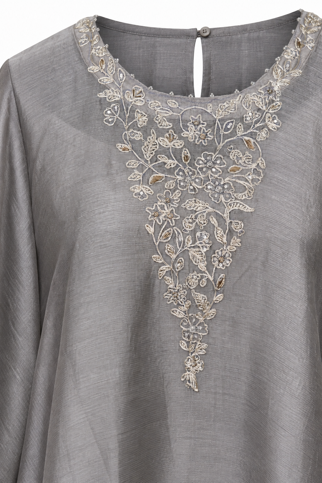 Elegant Gray Kaftan