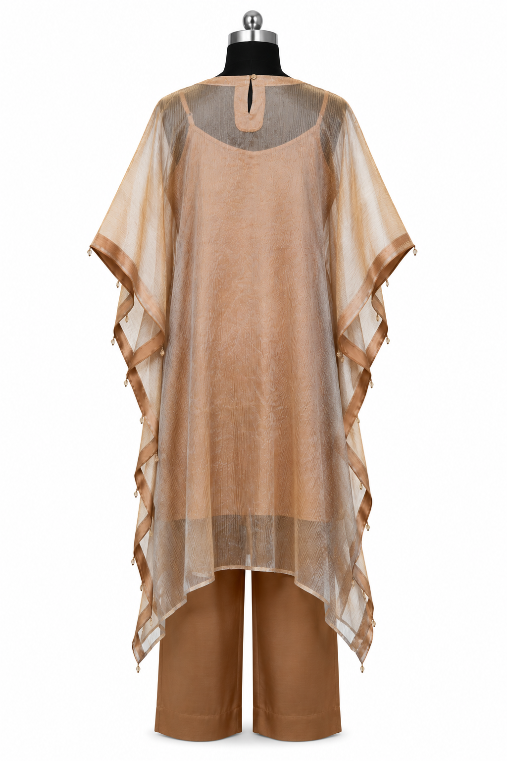 Golden Elegant Silk Kaftan