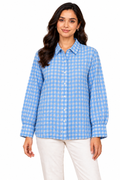 Blue Gingham Check Shirt