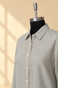 Giraffe Embroidered Stripe Shirt