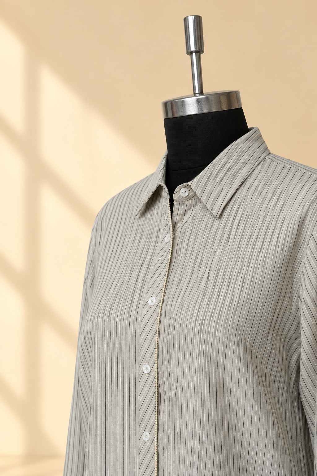 Giraffe Embroidered Stripe Shirt