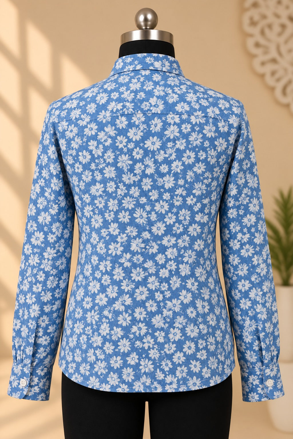 Blue Floral Shirt