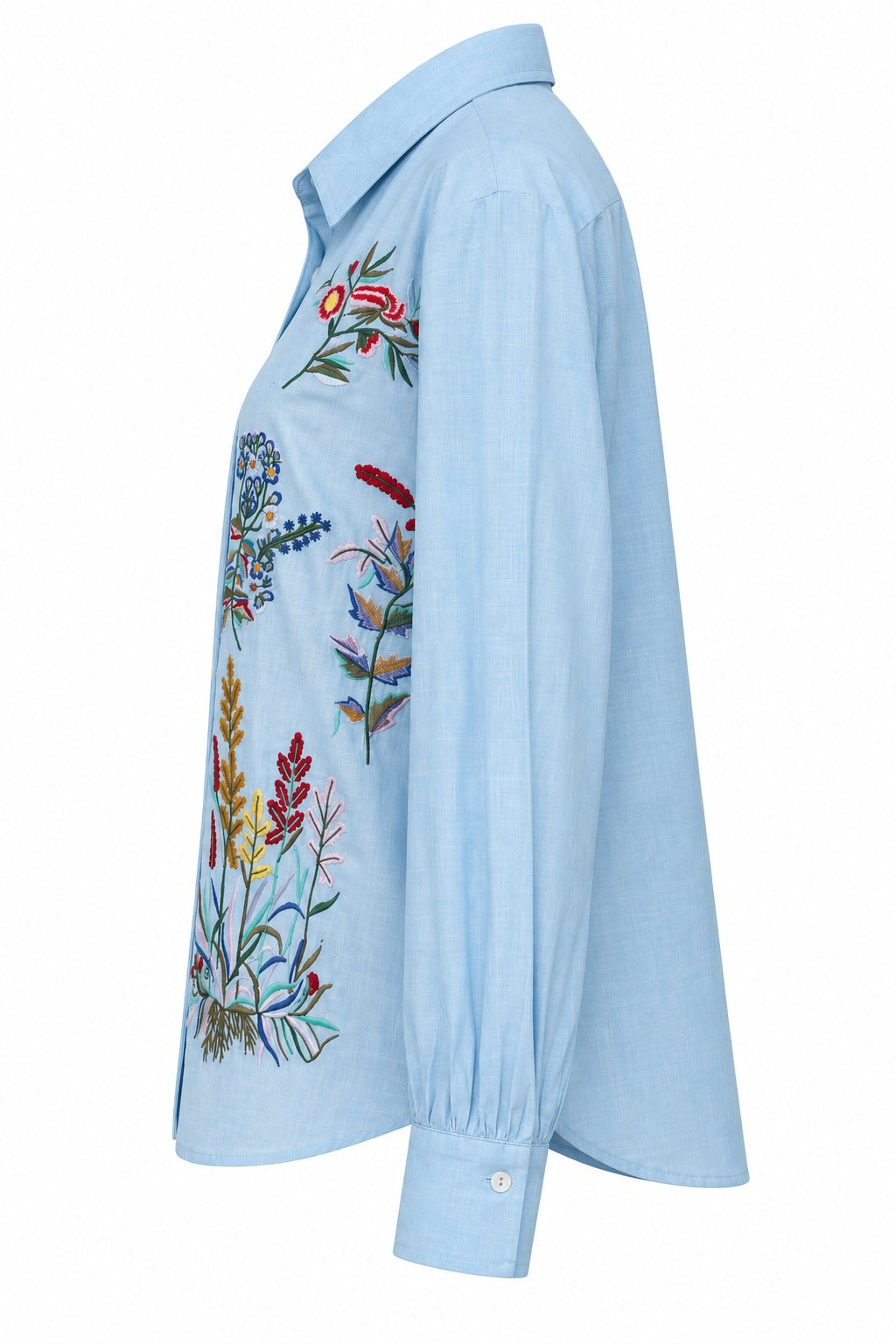 Floral Embroidery Shirt