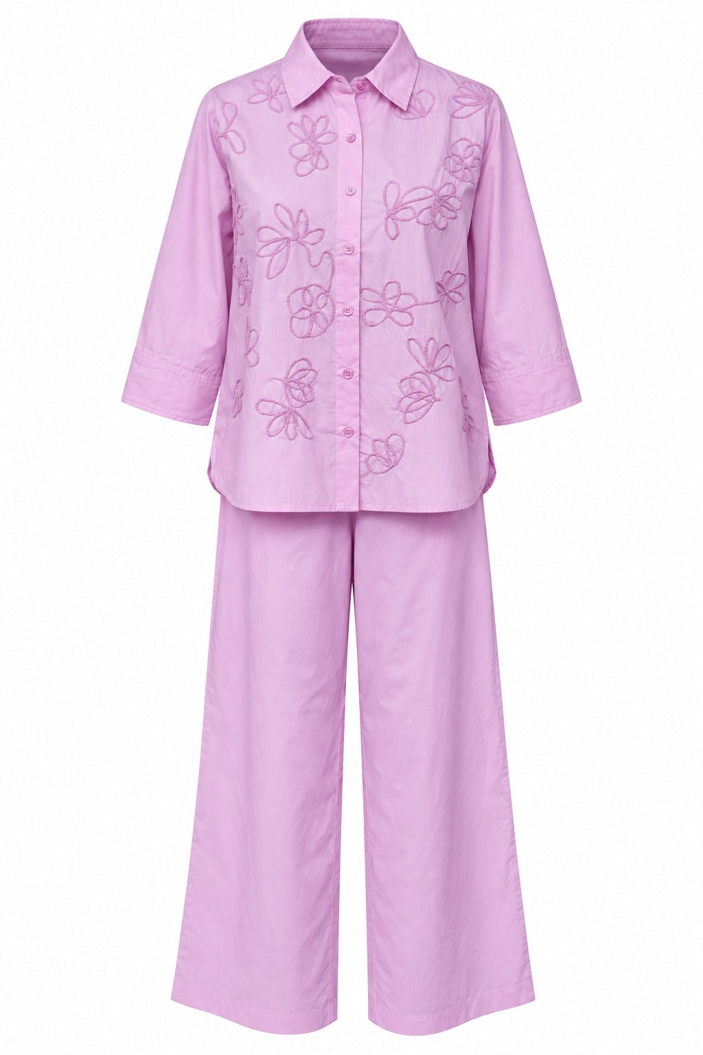 Pink Floral Cord Set