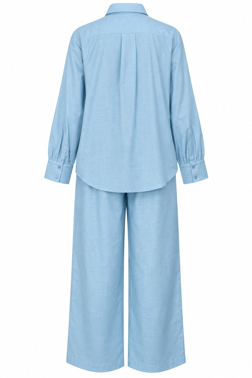 Pastel Blue Embroidered cord set