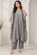 Elegant Gray Kaftan