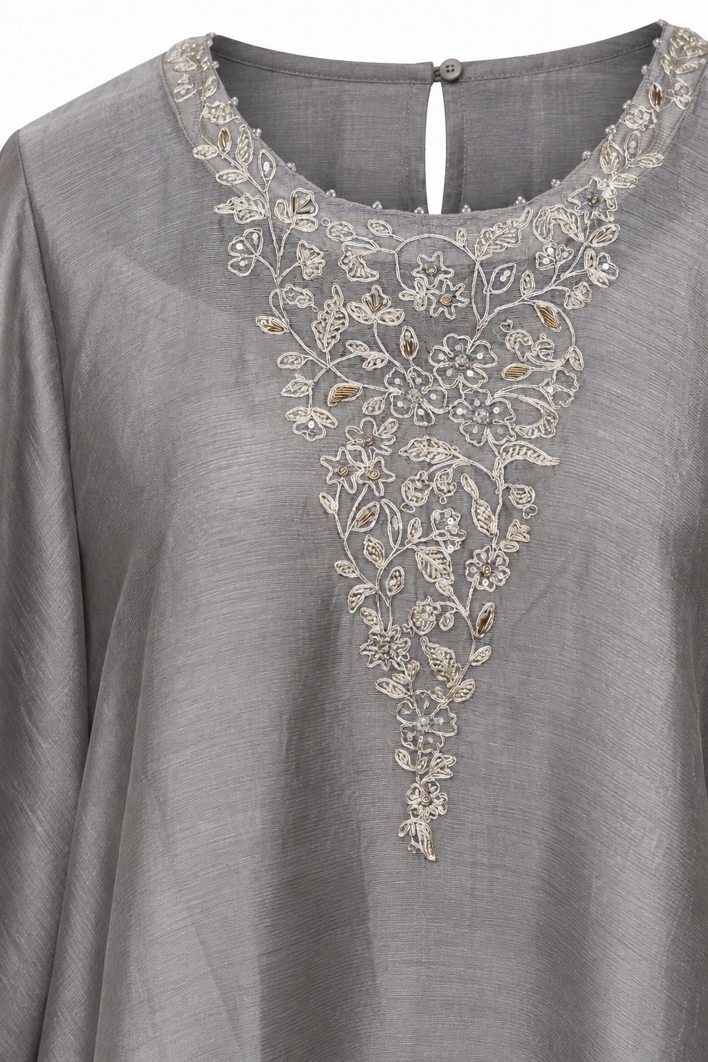Elegant Gray Kaftan