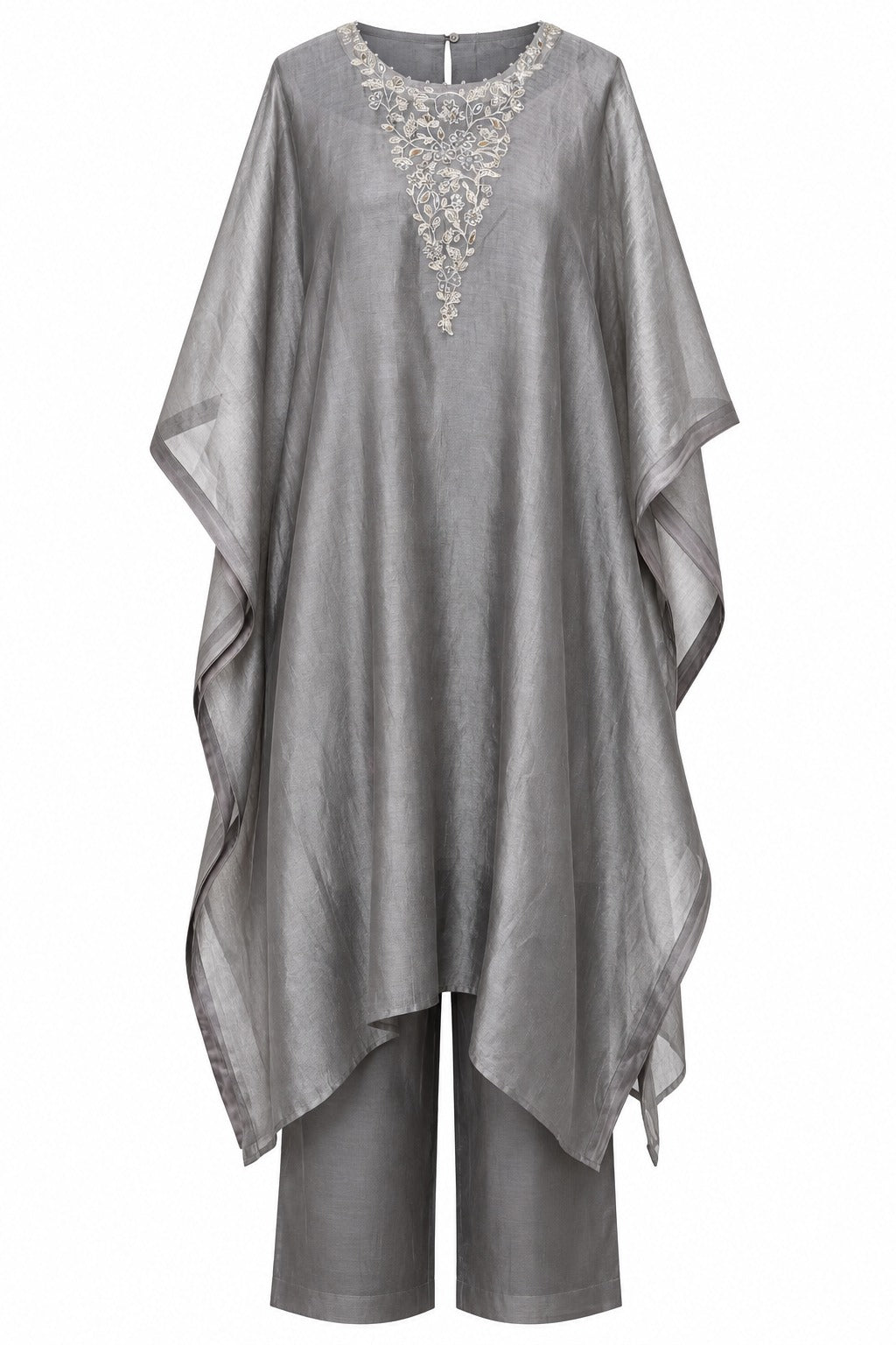 Elegant Gray Kaftan