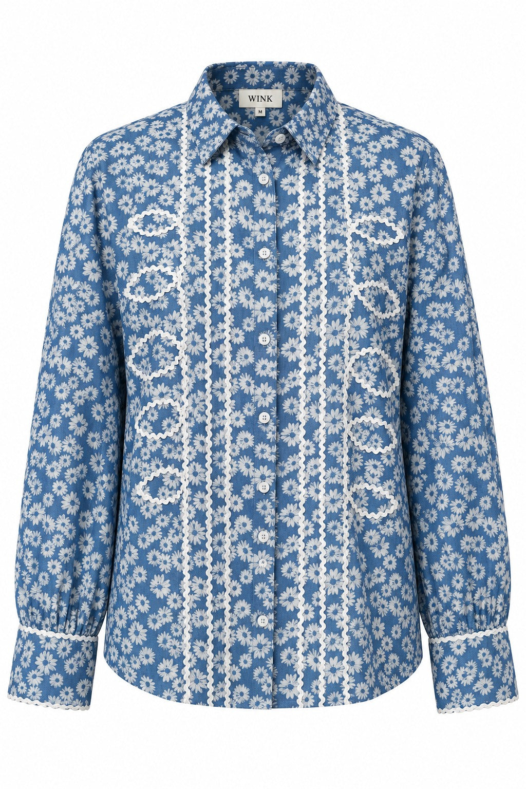 Blue Floral Shirt